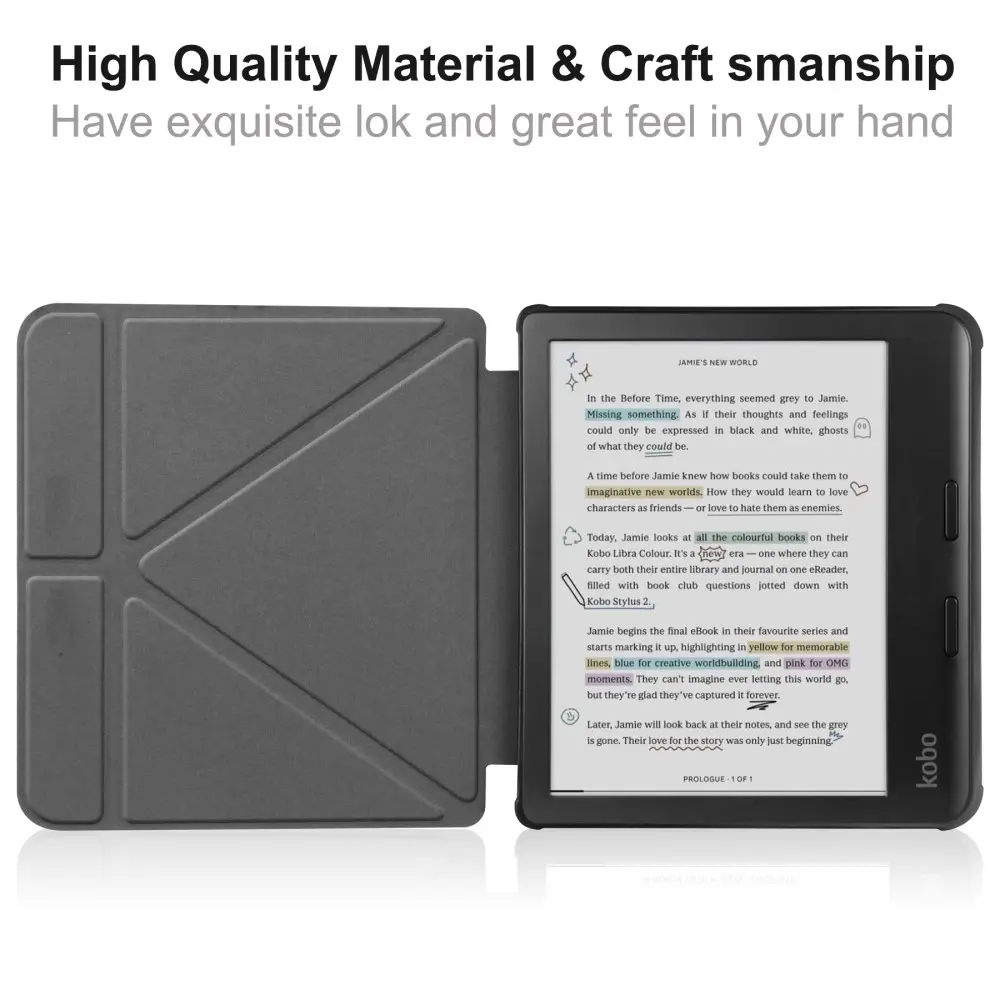 Fodral Origami Kobo Libra Colour svart