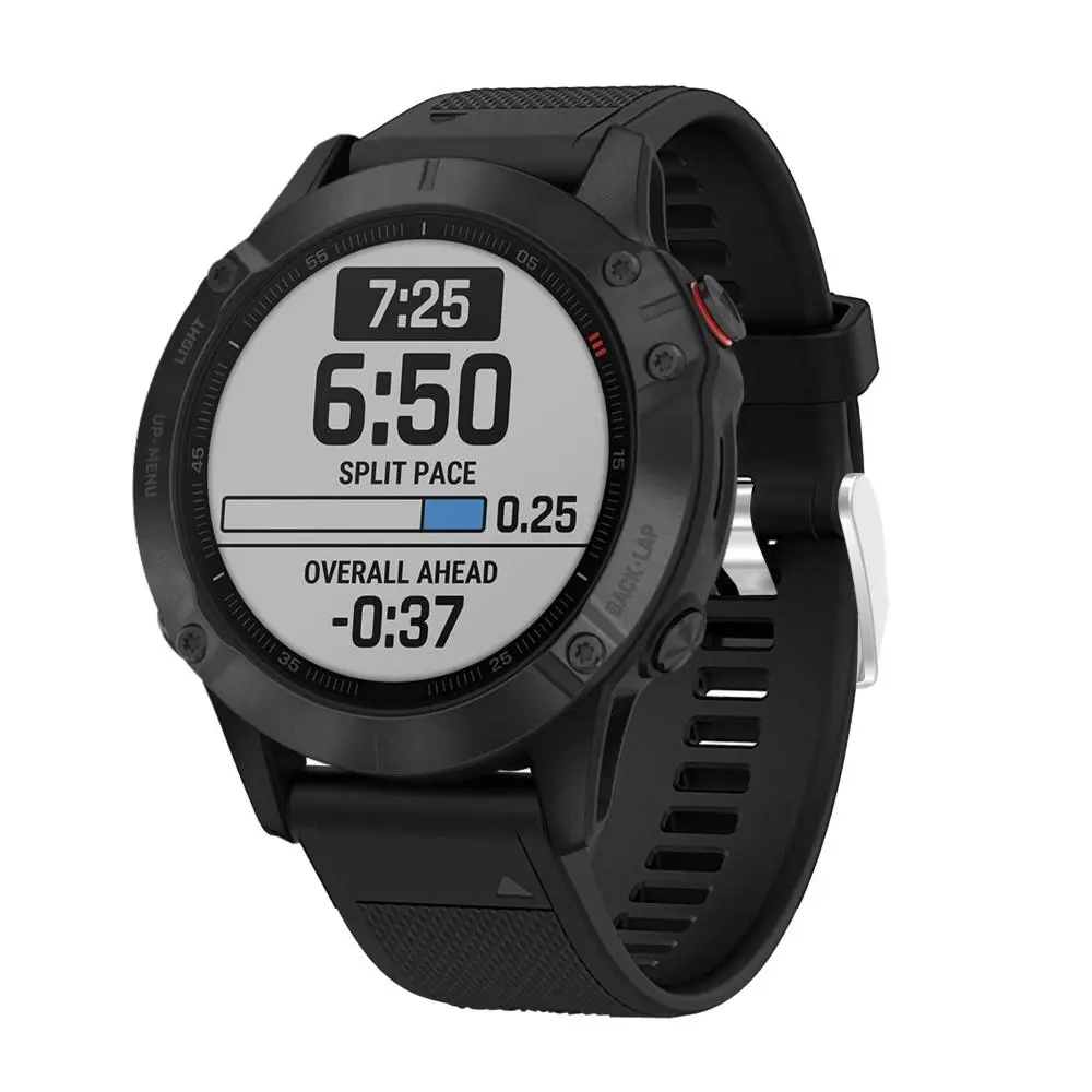 Rem af silikone til Garmin Forerunner 935 Sort