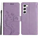 Læderetui Sommerfugle Samsung Galaxy S23 Lilla
