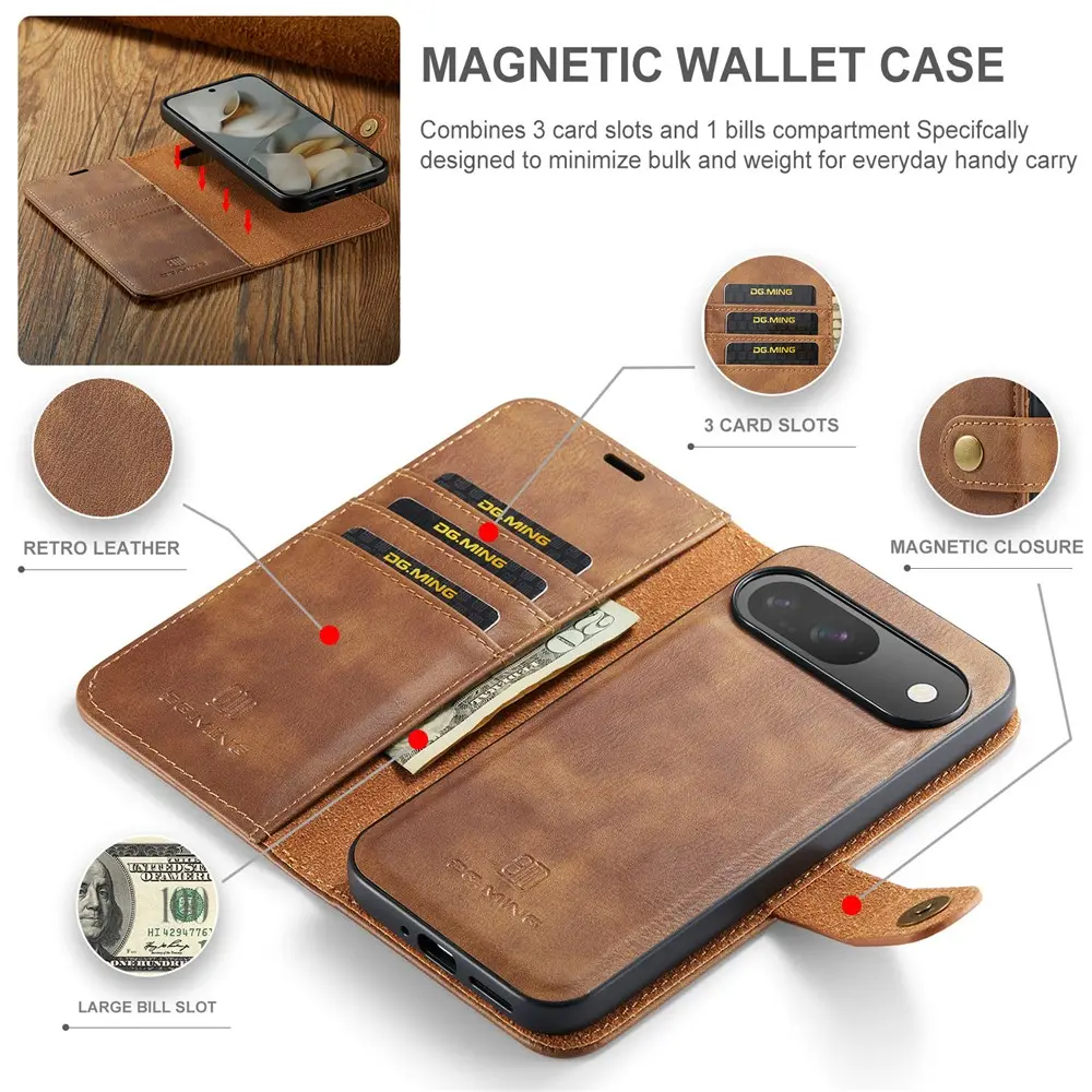 Magnet Wallet Google Pixel 11 Pro Cognac
