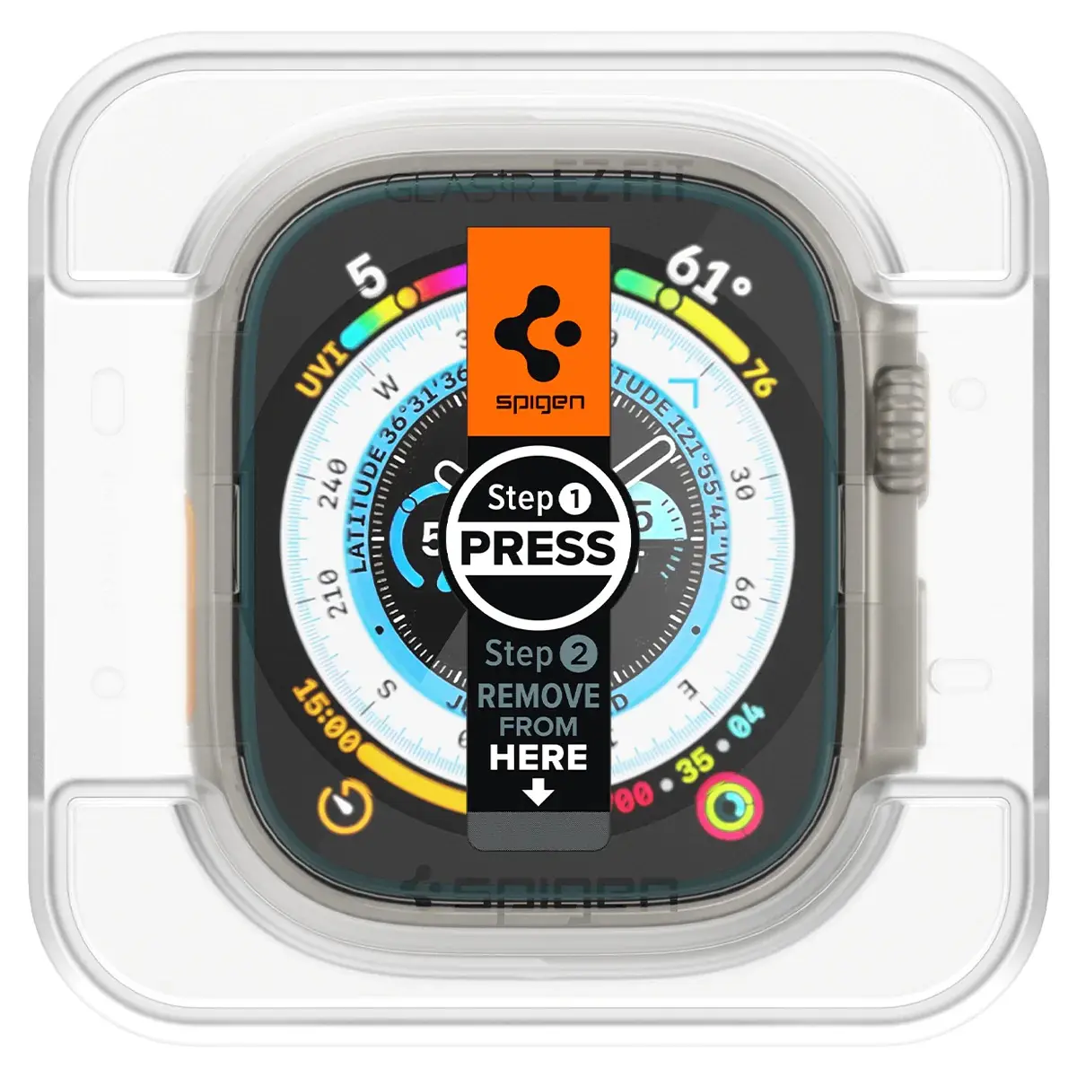 Apple Watch Ultra 49mm 3rd Gen Screen Protector EZ Fit GLAS.tR (2-pack)