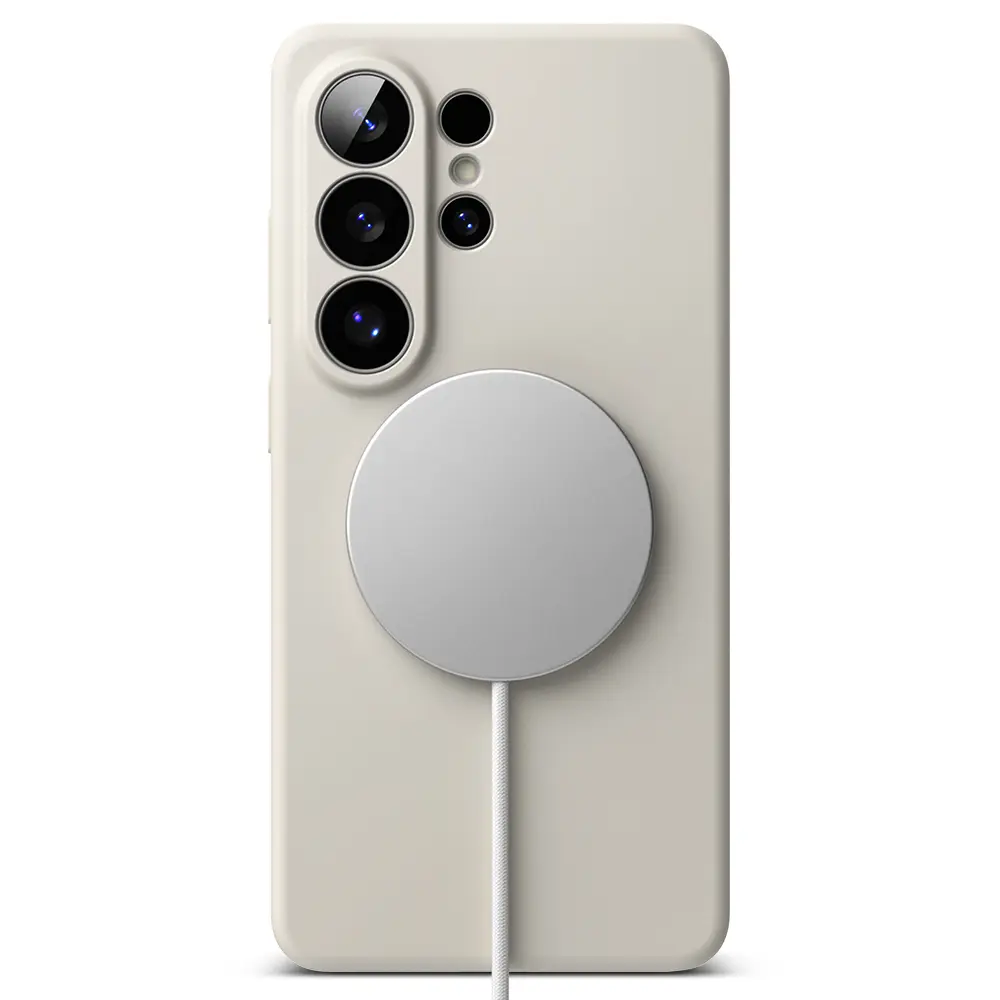 Silicone Magnetic Case Samsung Galaxy S26 Ultra Stone