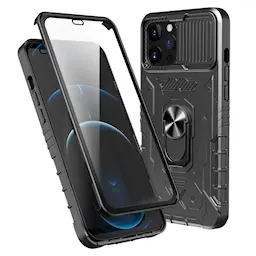 Tactical Full Protection Case iPhone 12/12 Pro Black