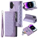 Pung Taske iPhone 17 Quilted Lilla