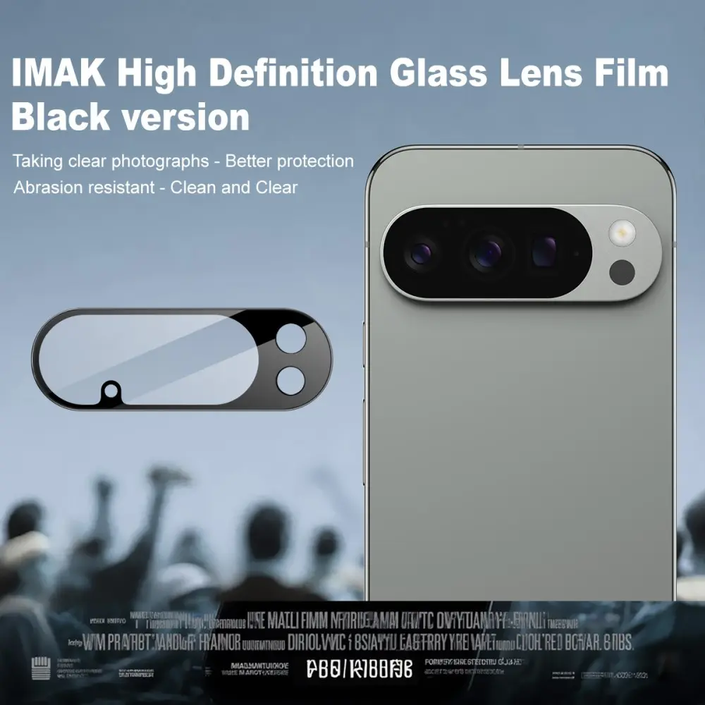 Härdat Glas 0.2mm Linsskydd Google Pixel 10 Pro Svart