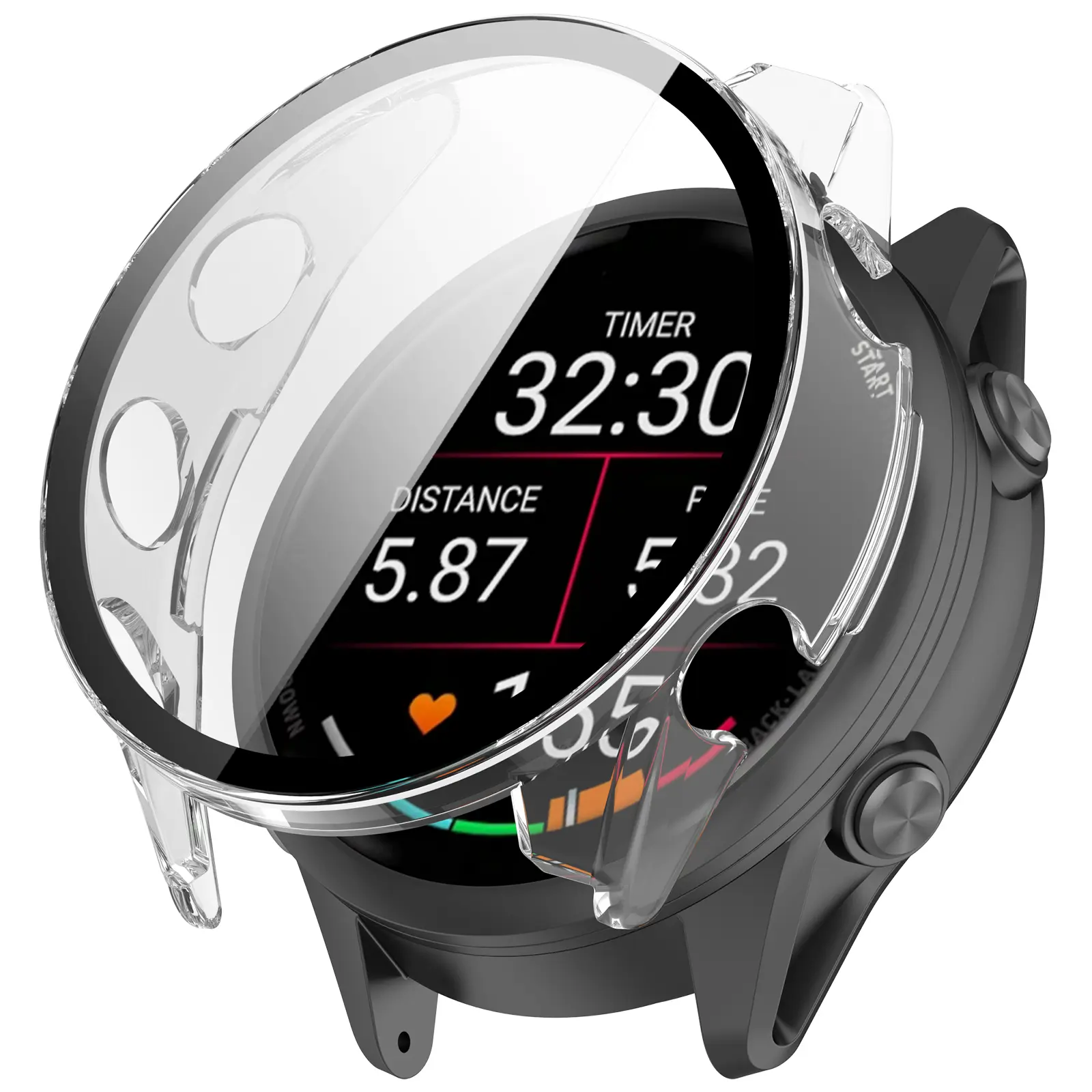 Full Cover Case Garmin Forerunner 70 Genomskinlig