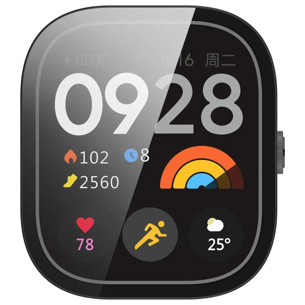 Full Cover Case Xiaomi Redmi Watch 4 Svart