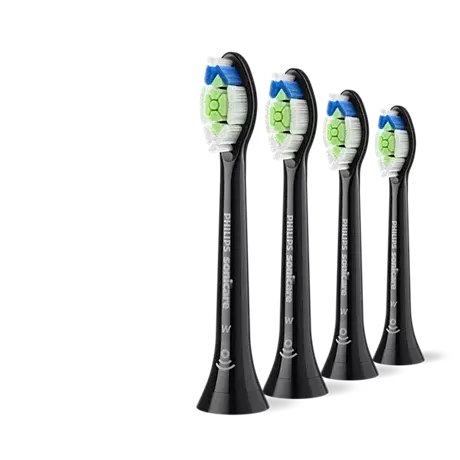Sonicare W2 Optimal White 4-pack harjaspäät HX6064/88, Musta