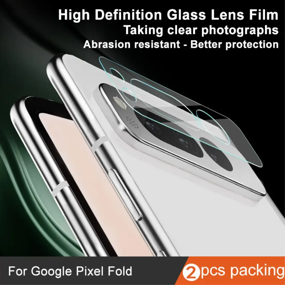 2-pack Härdat Glas Linsskydd Google Pixel Fold Genomskinlig