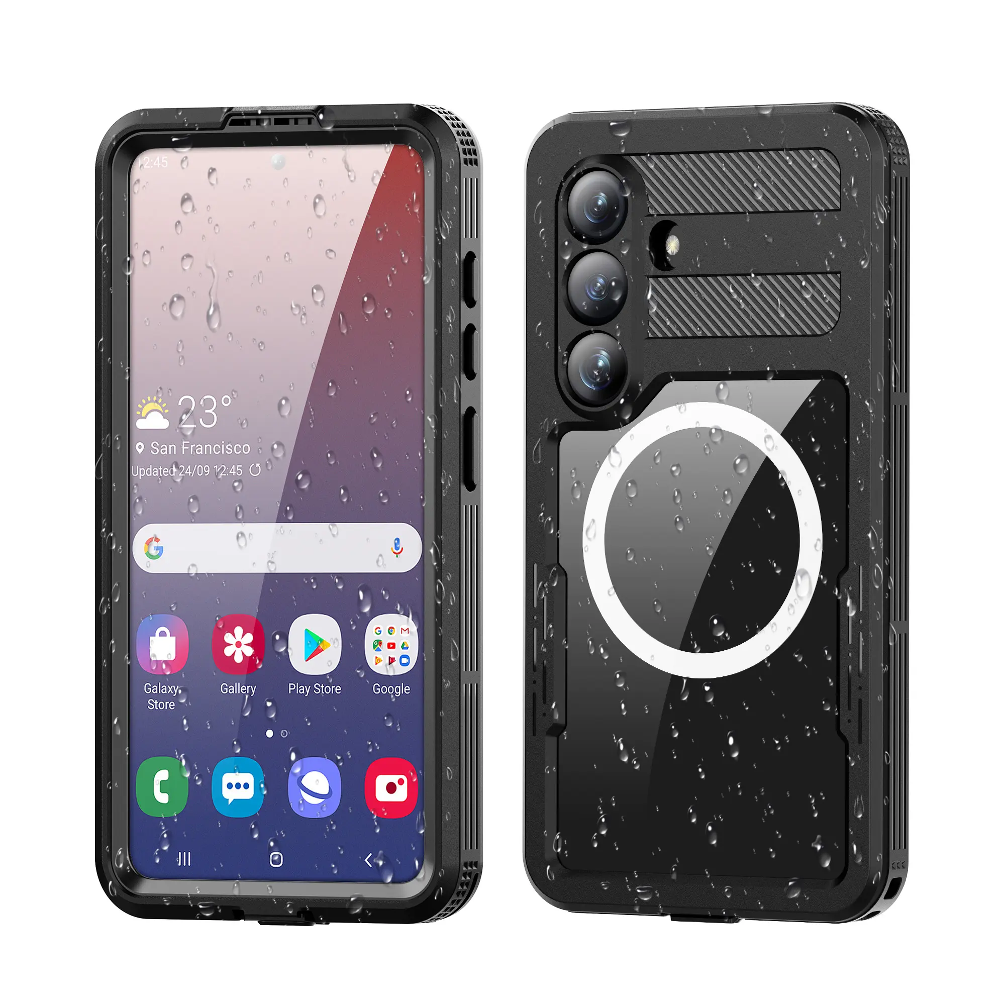 Vandtæt MagSafe Cover Samsung Galaxy S26 gennemsigtig