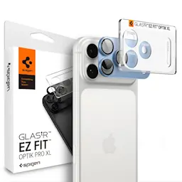iPhone 18 Pro Max EZ Fit Kameraskydd - Optik Pro XL, Light Blue