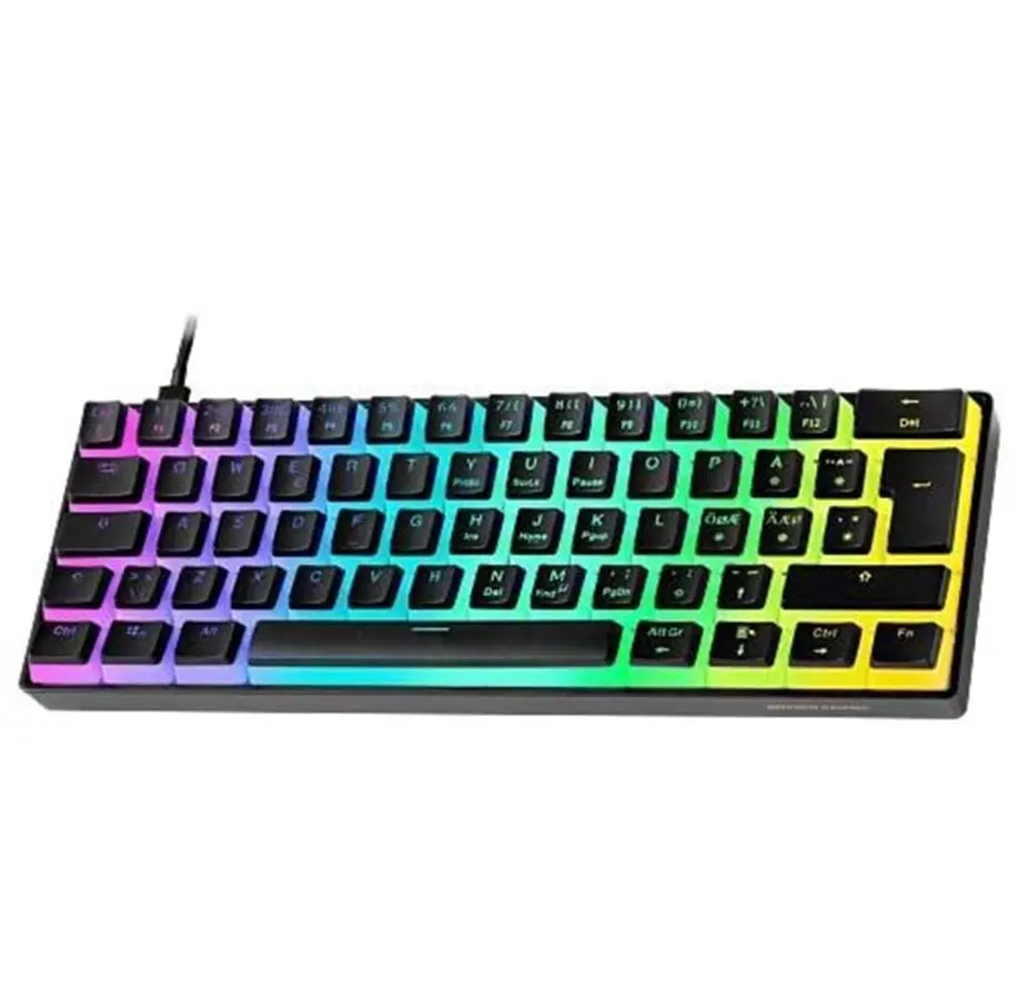 DK475 mekaniskt RGB-tangentbord, Svart