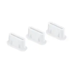 3-pack Dust Plug Silikone USB-C Hvid