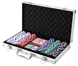 Texas Hold'em pokersæt med 300 jetoner