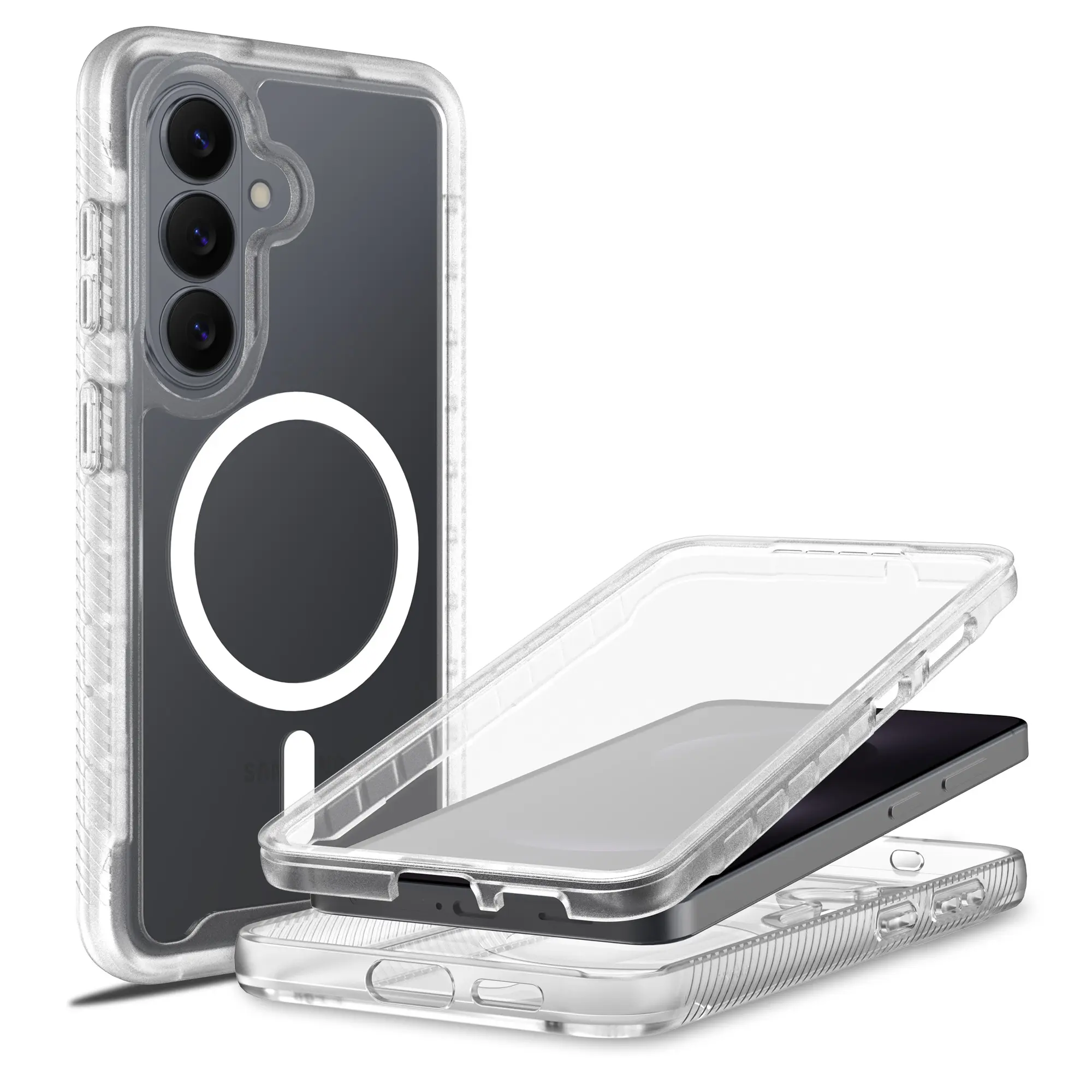 Full Protection Magnetic Case Samsung Galaxy S26 Gennemsigtig