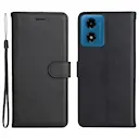 Tegnebogsetui Motorola Moto E14 sort