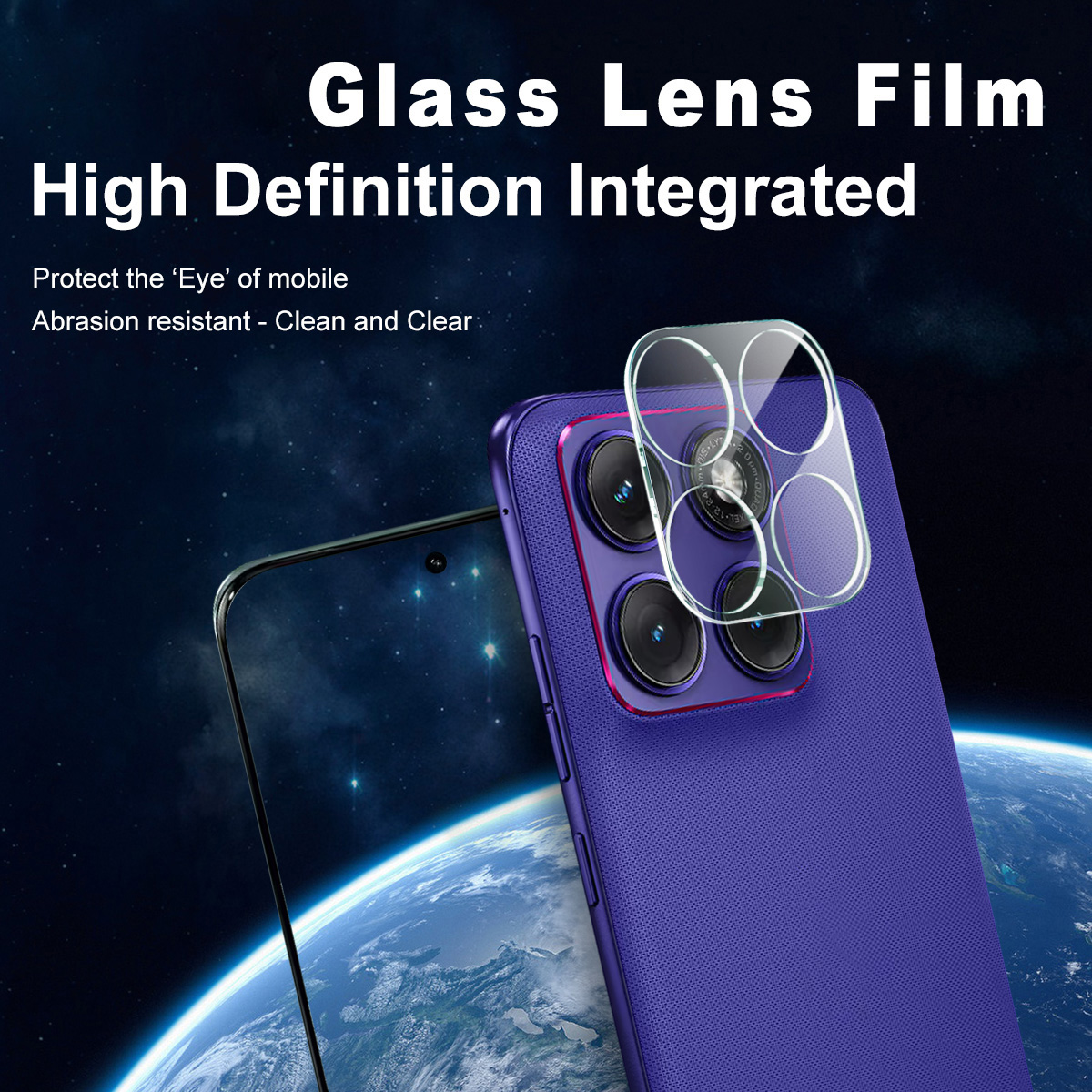 Härdat Glas 0.2mm Linsskydd Motorola Edge 70 Fusion Genomskinlig