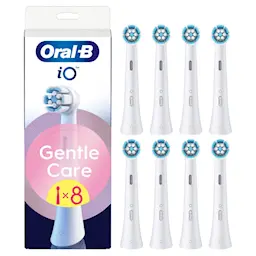 iO Gentle Care børstehoder 8-pakning, Hvit