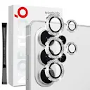 Linsebeskytter Rhinestone Hærdet Glas Samsung Galaxy S26 Ultra Sølv