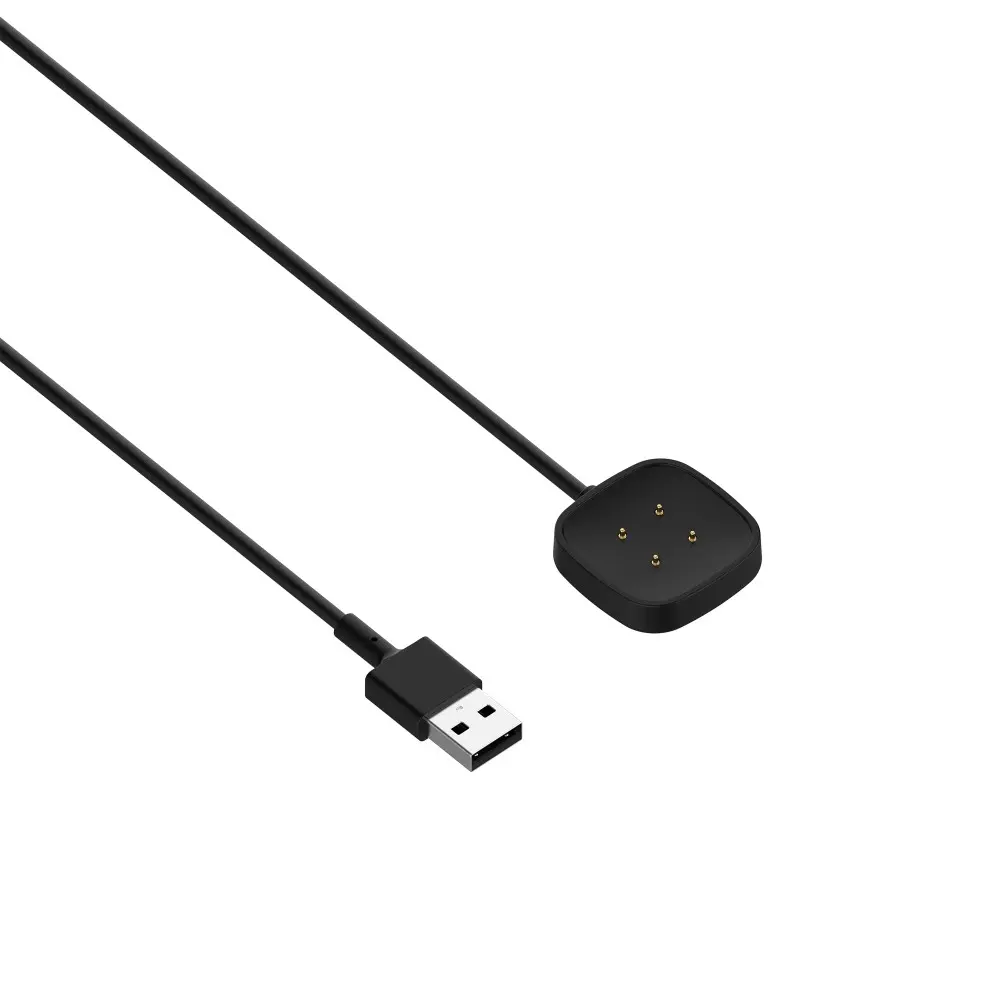 Magnetisk laddare 1m Fitbit Versa 4 Svart