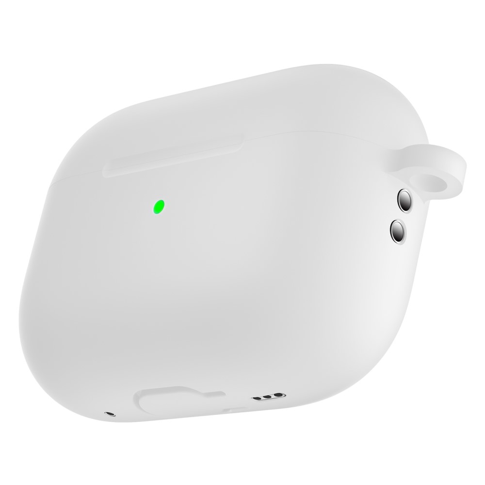 Silikonskal med karbinhake Apple AirPods Pro 2 Vit