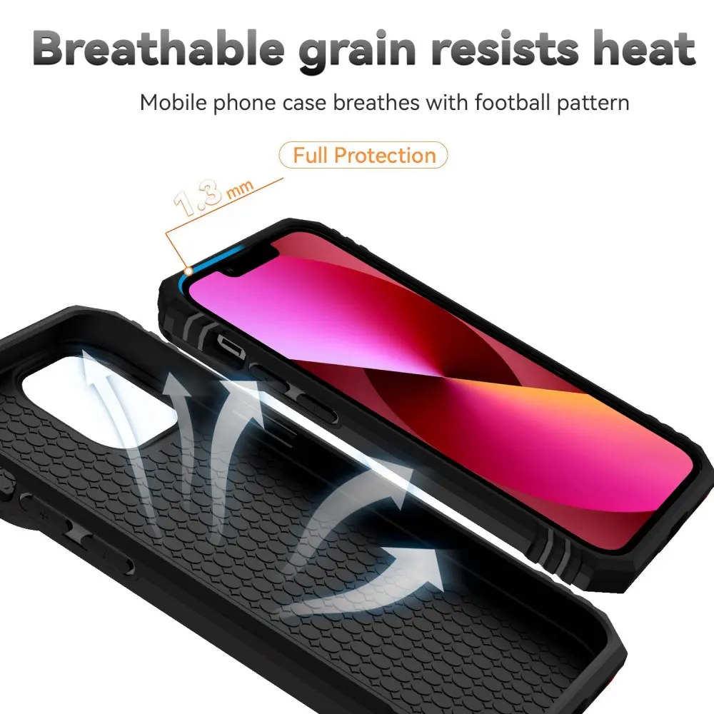 Hybridskal Ring + Kameraskydd iPhone 13 Svart