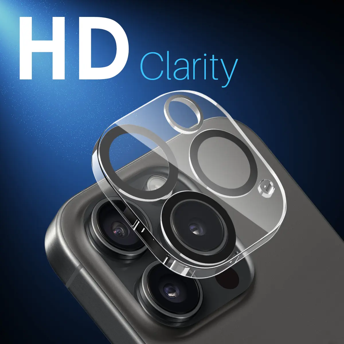 Kameraskydd Härdat Glas iPhone 15 Pro Max (2-pack)