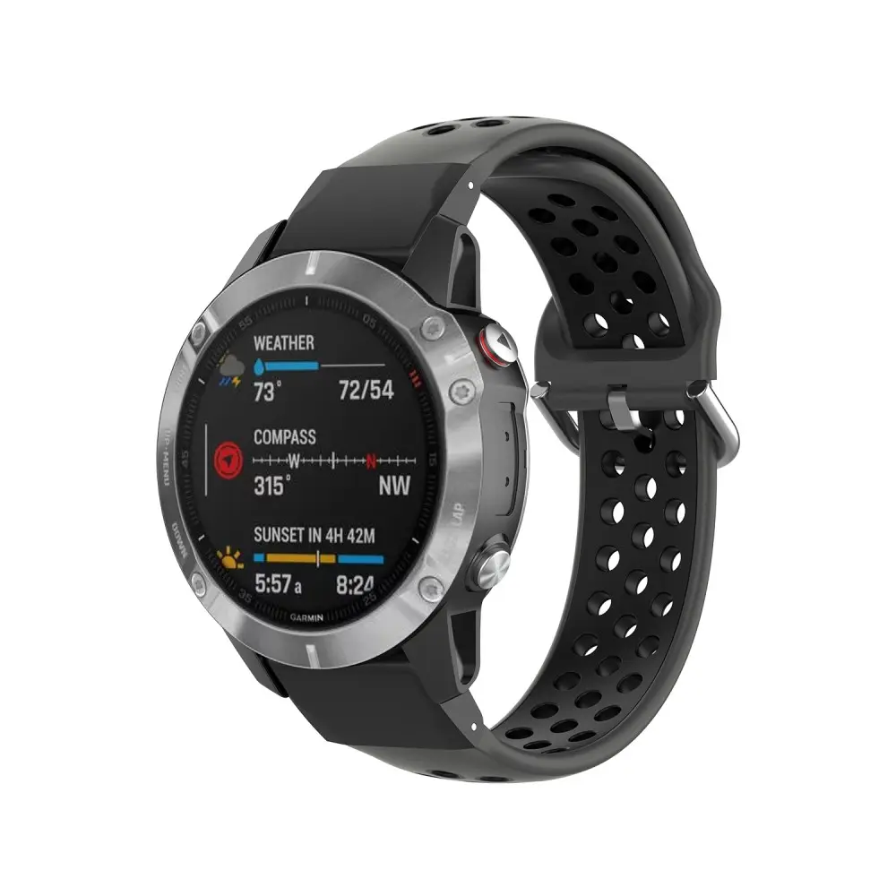 Silikonearmbånd Sport Amazfit Falcon Sort