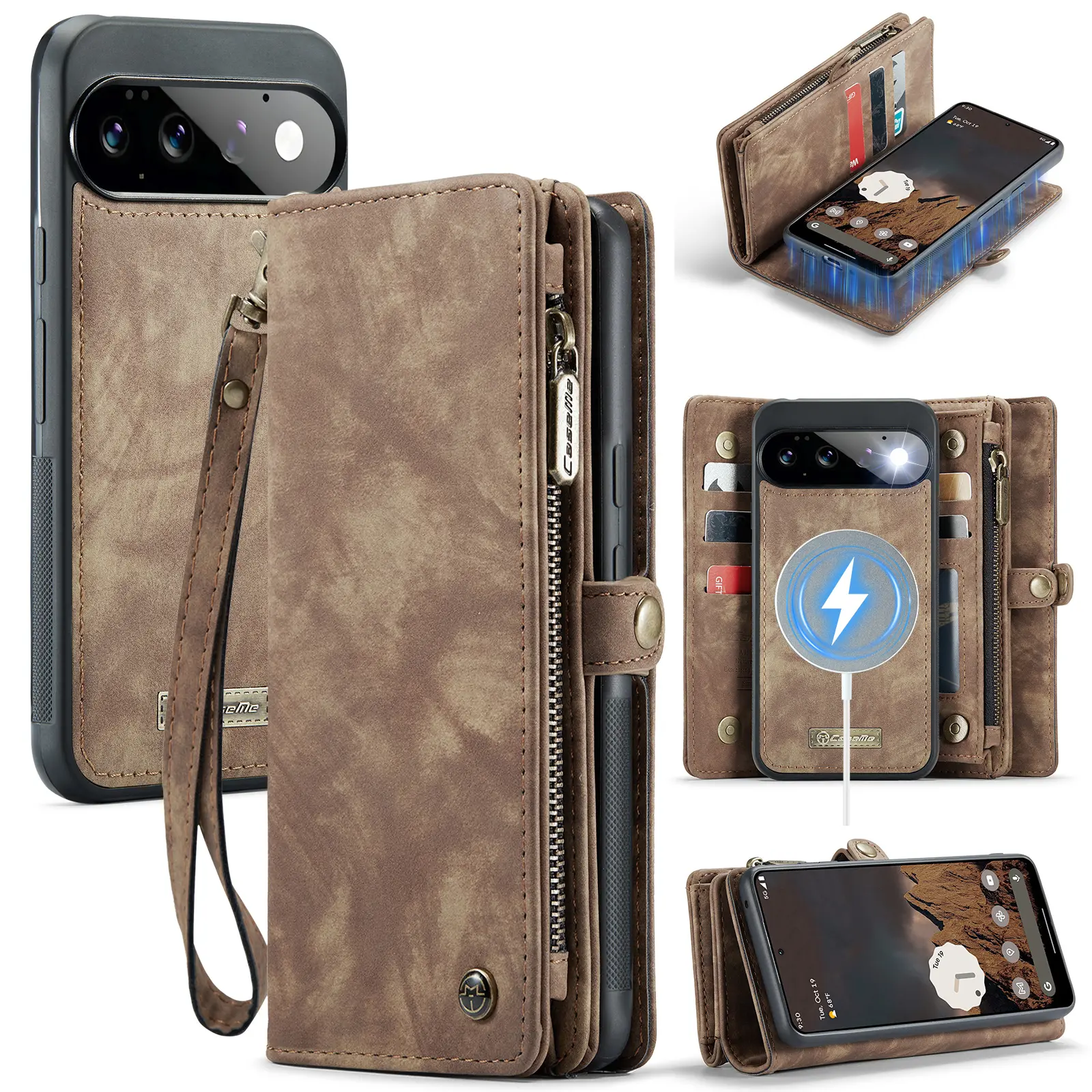Multi-slot Mobiltaske Google Pixel 11 Brun