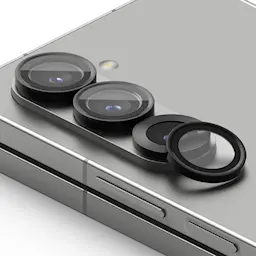 Samsung Galaxy Z Fold 6 2-pack Linsskydd med aluminiumram, Svart