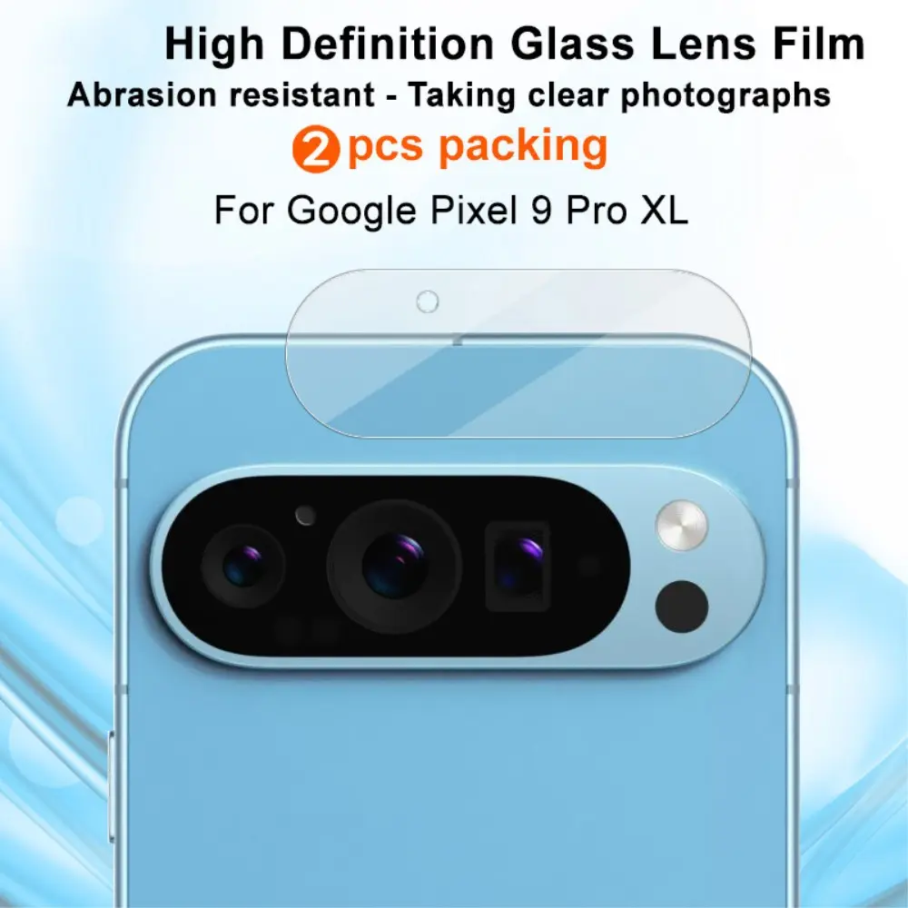 2-pack Härdat Glas Linsskydd Google Pixel 9 Pro XL Genomskinlig