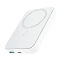 Trådløs Magnetisk Mini powerbank 10000 mAh Hvit