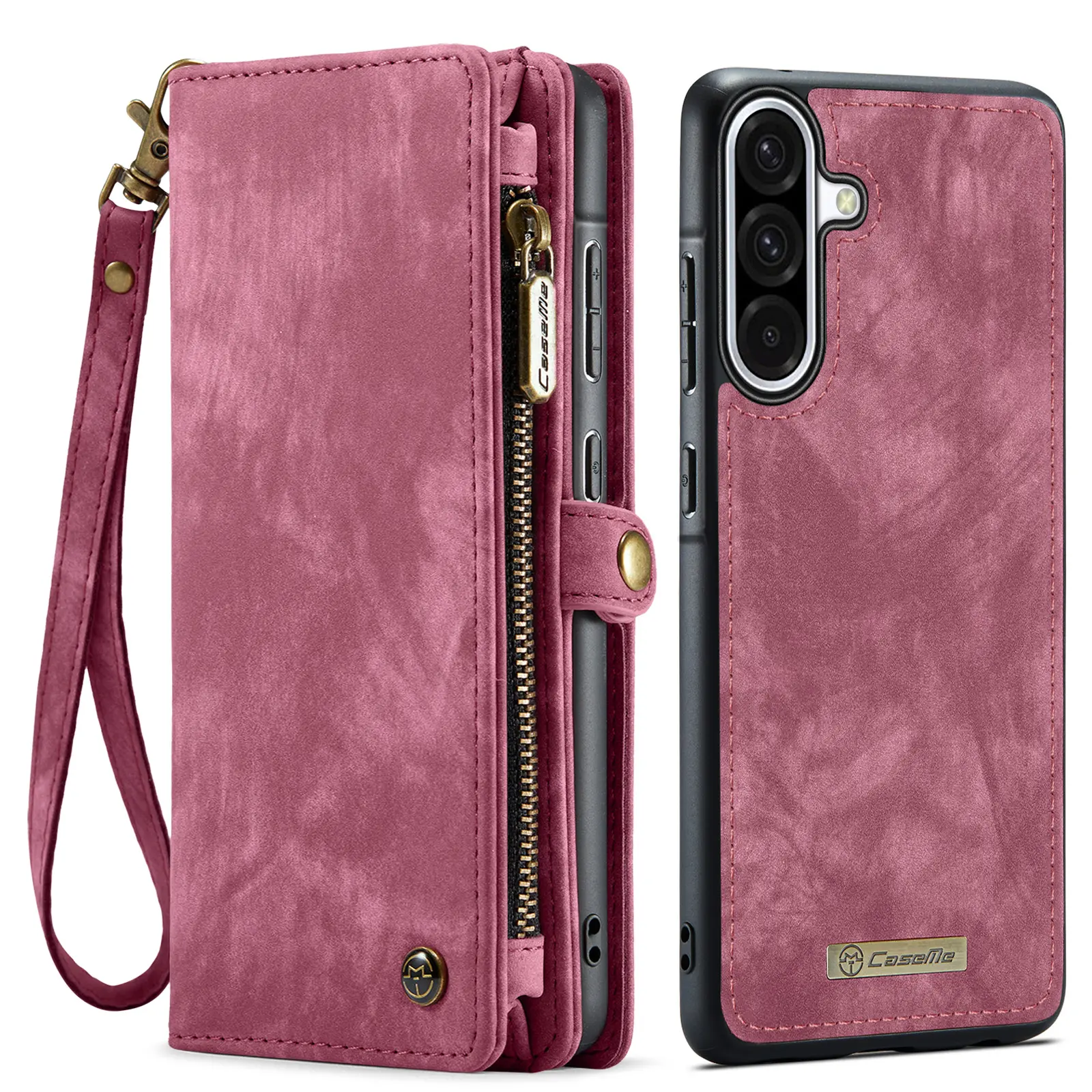 Multi-slot Plånboksfodral Samsung Galaxy A17 Röd