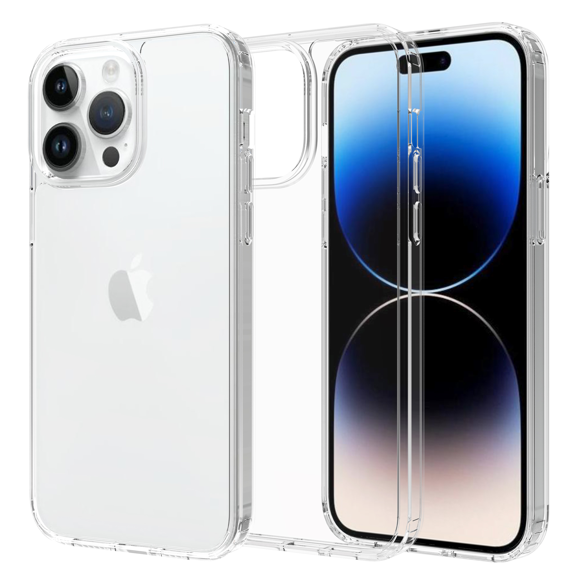 Mobique Hybriddeksel iPhone 14 Pro Max Gjennomsiktig - Mobildeksel