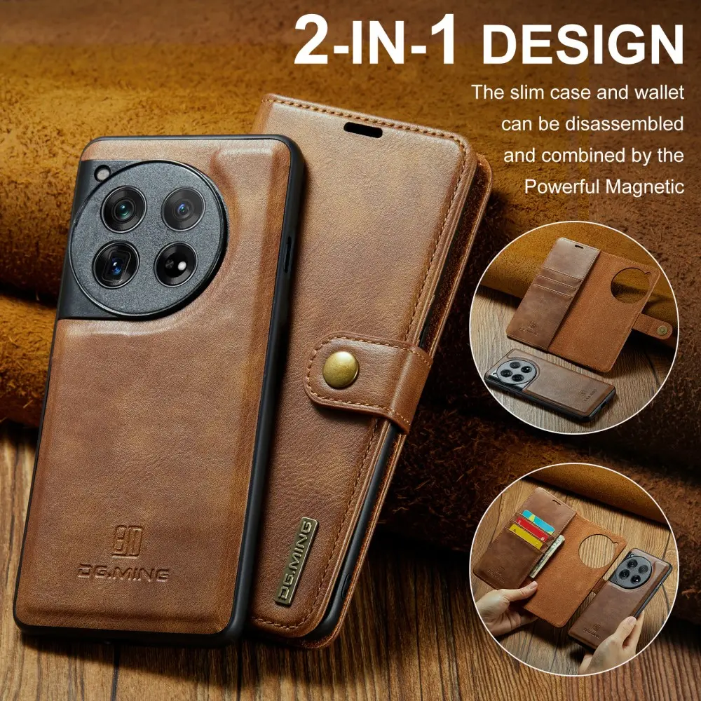 Magnet Wallet  OnePlus 12 Cognac