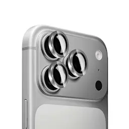 Linsebeskytter Metal iPhone 17 Pro Max, Sølv