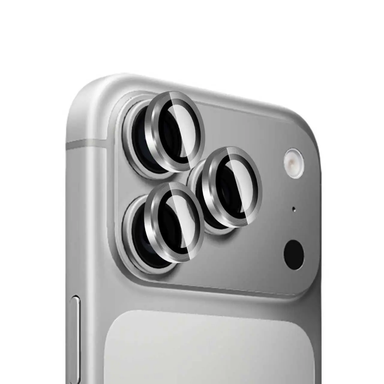 iPhone 17 Pro Linsebeskytter Metal, Sølv