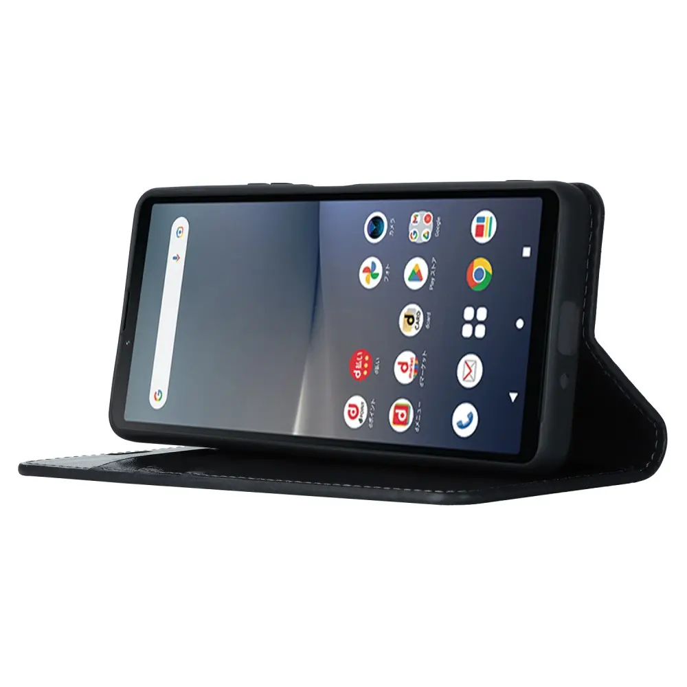 Mobilfodral Äkta Läder Sony Xperia 5 V Svart