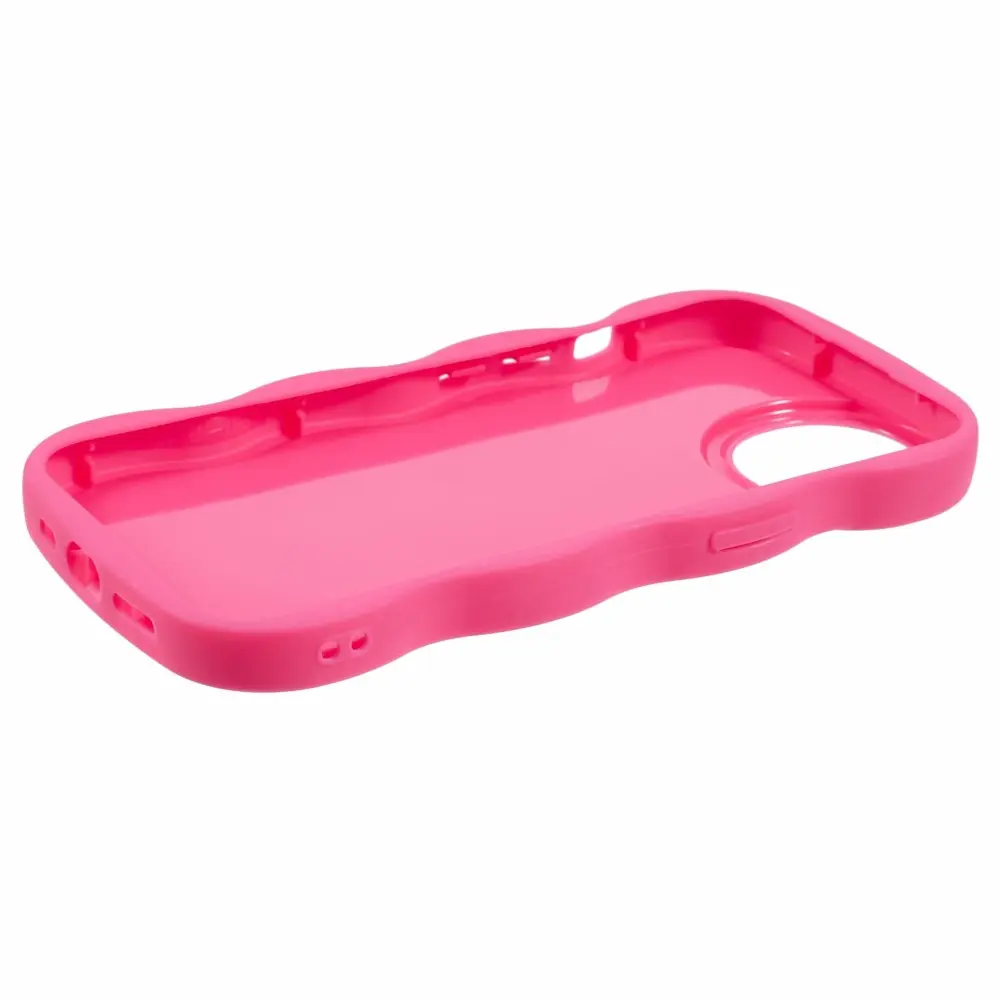 Wavy Edge TPU Skal iPhone 13 Rosa
