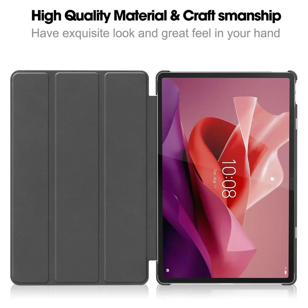Fodral Tri-fold  Lenovo Tab P12 Svart