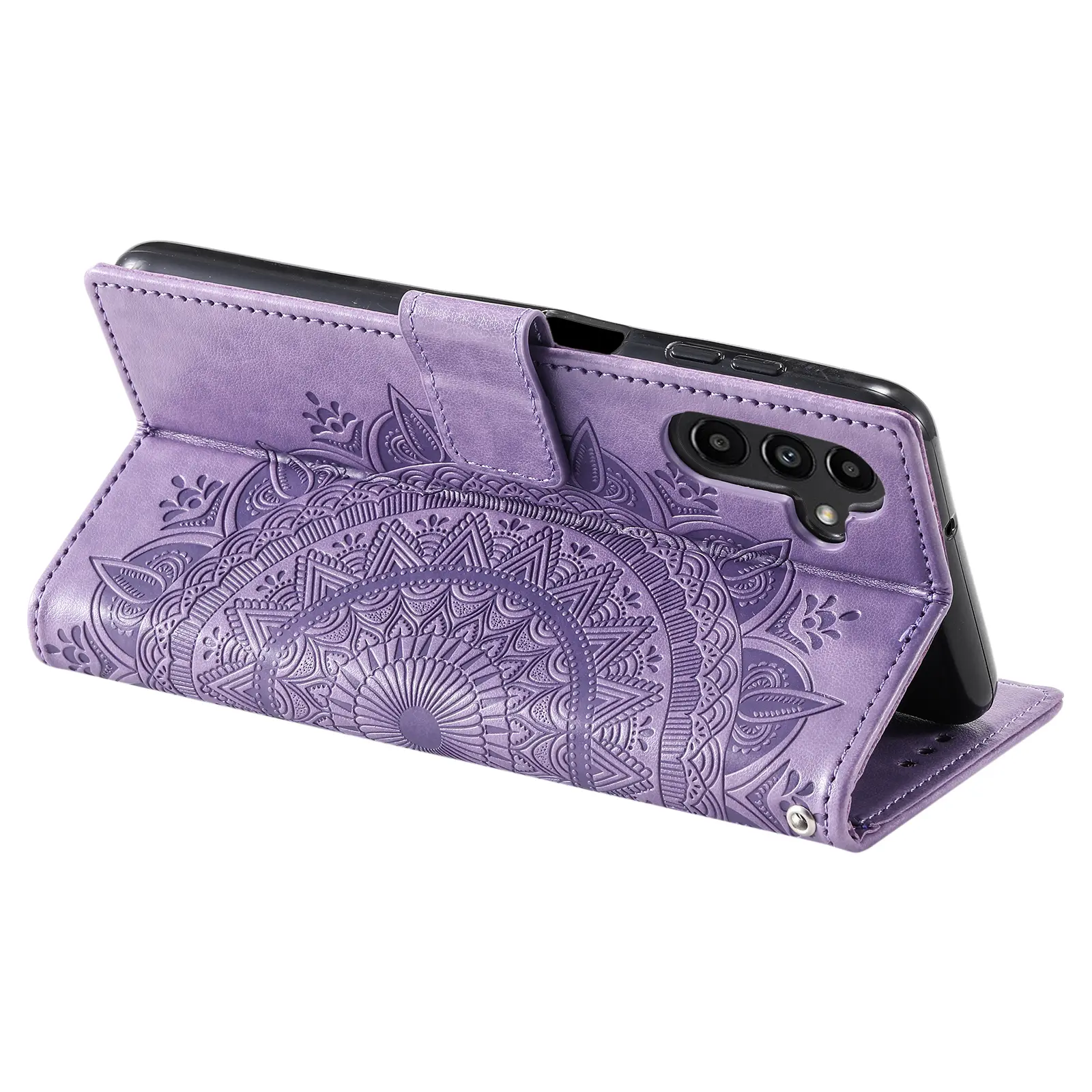 Läderfodral Mandala Samsung Galaxy A17 Lila