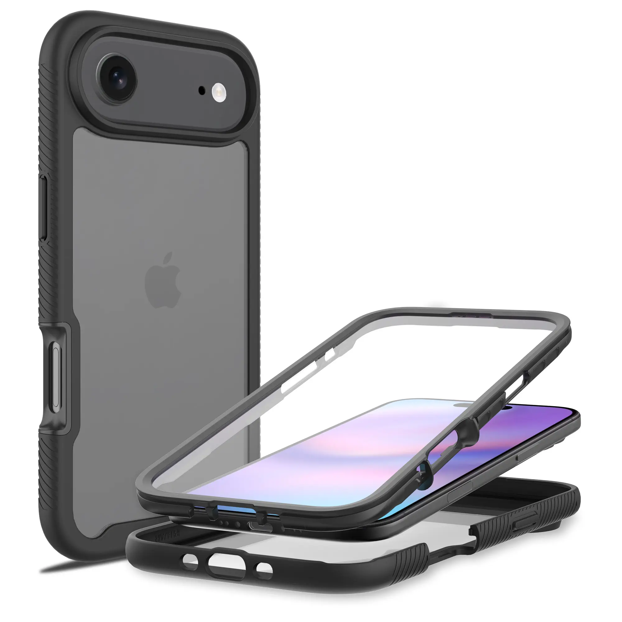 Full Protection Kuori iPhone Air Musta/läpinäkyvä