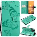 iPhone 13 Mobiletui med sommerfugle, Grøn
