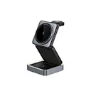 3-i-1 Foldbar Trådløs Magnetisk Ladestation 15W Sort