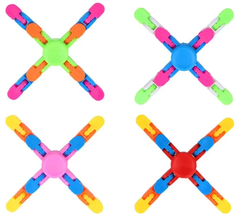 Fidget Tracks Spinner med bøylige armer