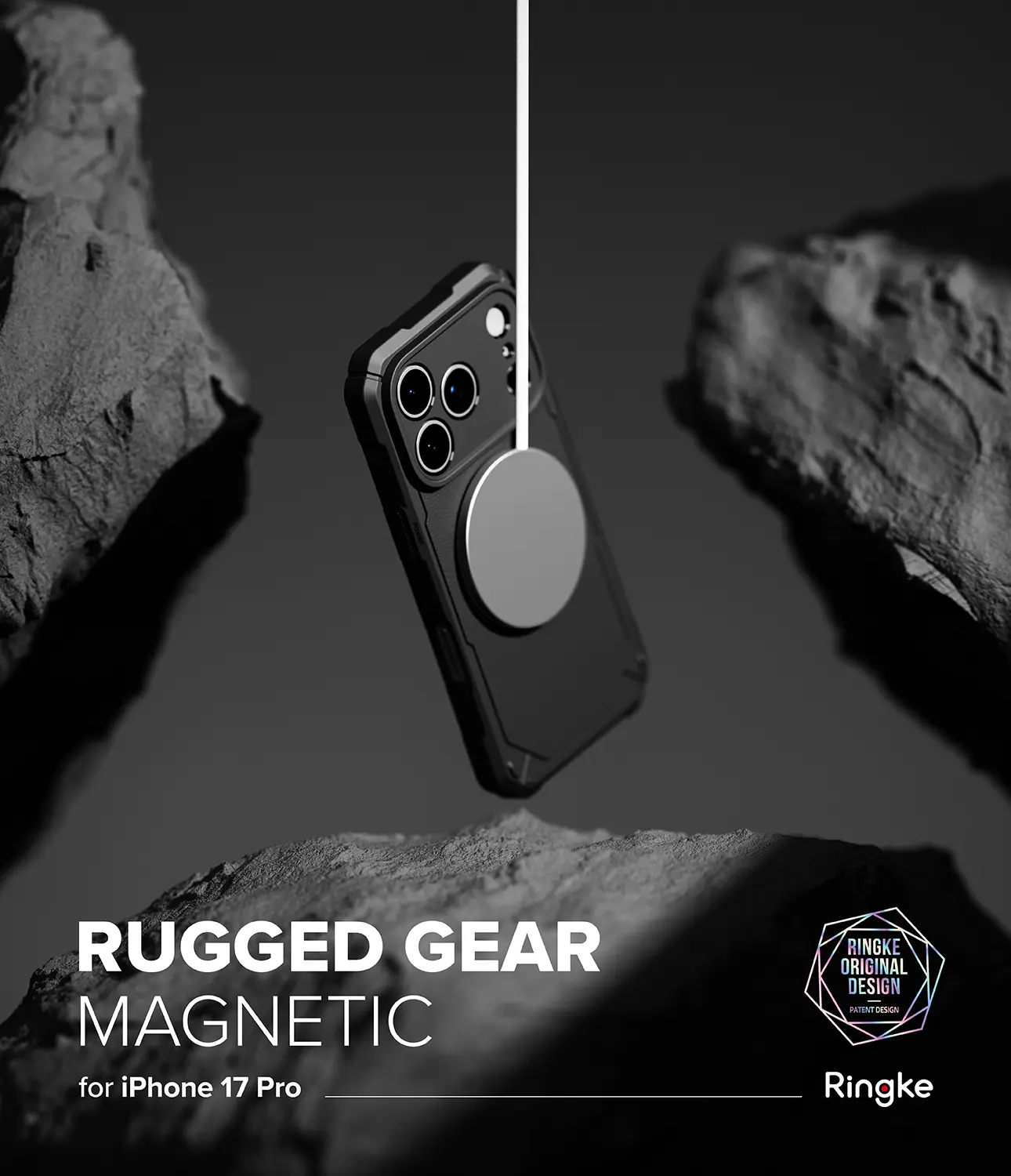 Rugged Gear Magnetic Case iPhone 17 Pro Black