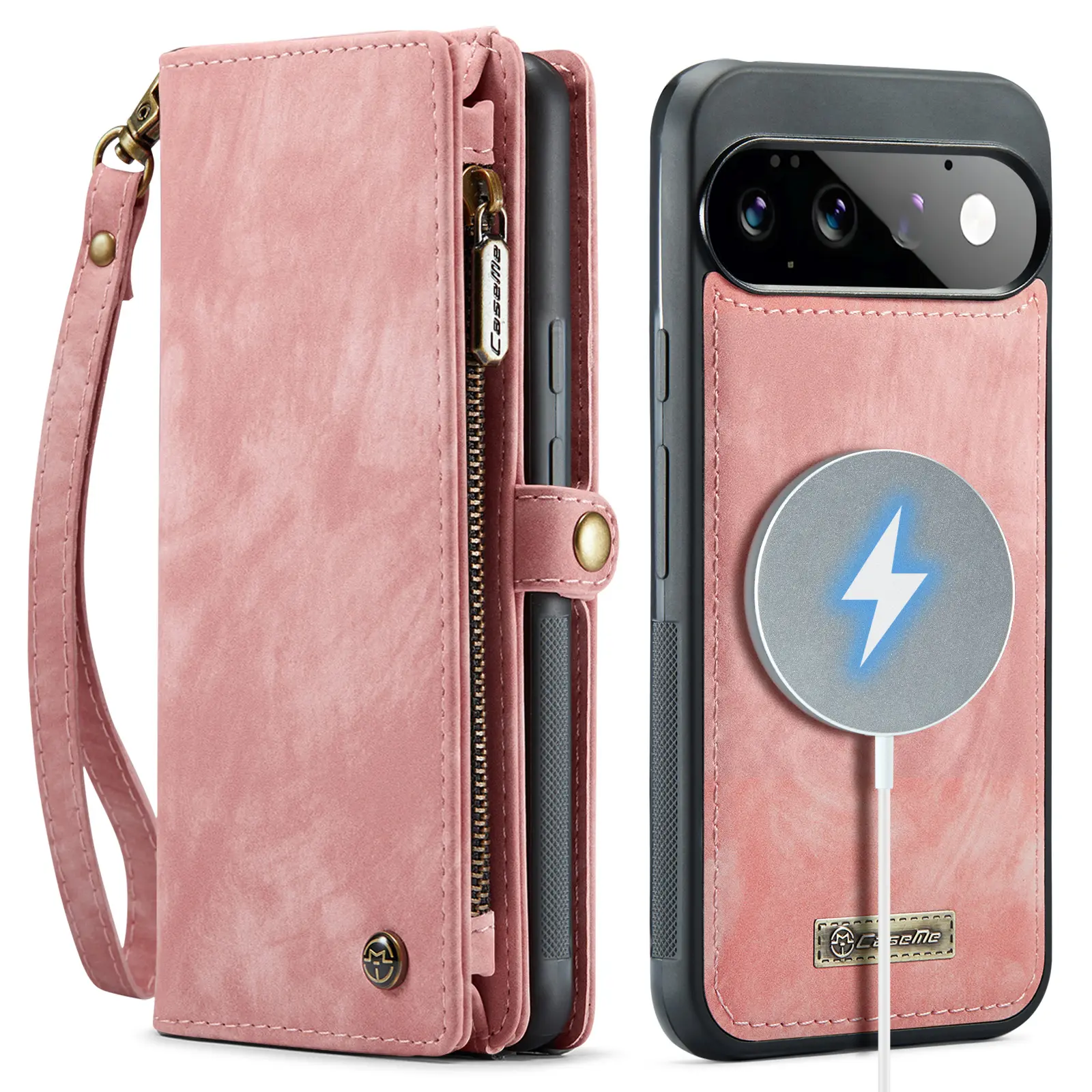Multi-slot Plånboksfodral Google Pixel 11 Rosa