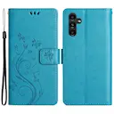 Læderetui Sommerfugle Samsung Galaxy A25 Blå