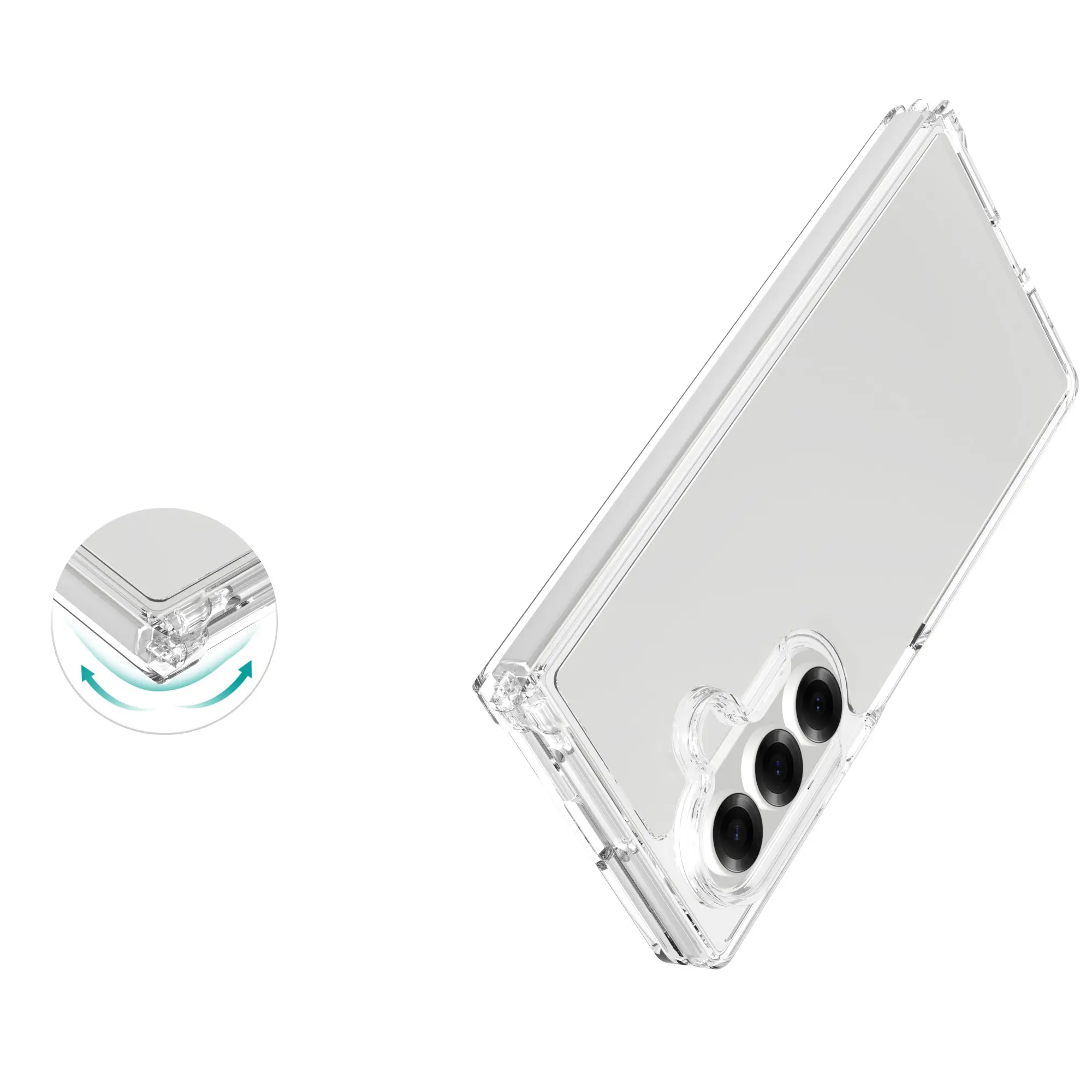 Hybridskal Samsung Galaxy Z Fold 7 transparent