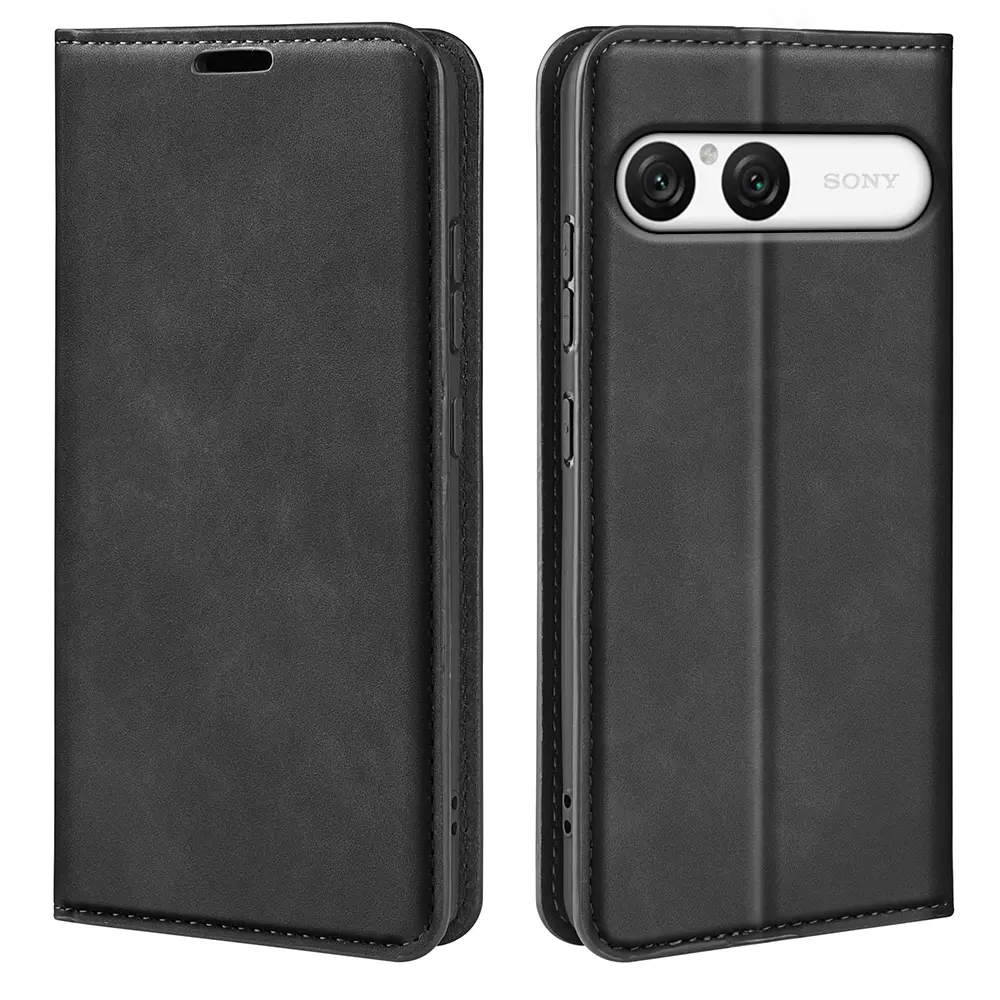 Sony Xperia 10 VIII Slankt etui med kortholder, Sort